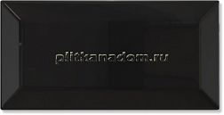Tau Ceramica Biselado Classic Black BR Настенная плитка 7,5х15 см