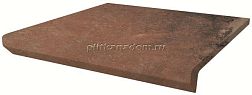 Paradyz Scandiano Rosso Kapinos Stopnica Prosta Ступень простая с капиносом 30х33 см