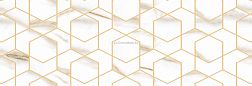 Geotiles Damiano Gold Manzoni Белая Матовая Настенная плитка 30x90 см
