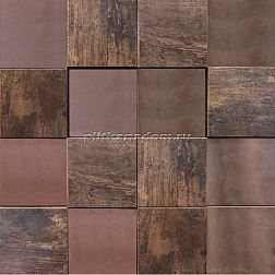 L Antic Colonial Metal Mosaics Bronze 3D Cubes Мозаика 30х30 см