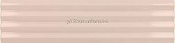 Equipe Costa Nova 28478 Praia Pink Stony Glossy Розовая Глянцевая Настенная плитка 5x20 см