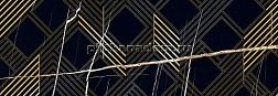 Kerlife Royal Nero Oro Черный Глянцевый Декор 24,2х70 см